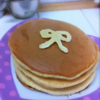 Snapdishの料理写真:ホットケーキ＊リボンつき＊|しおさん