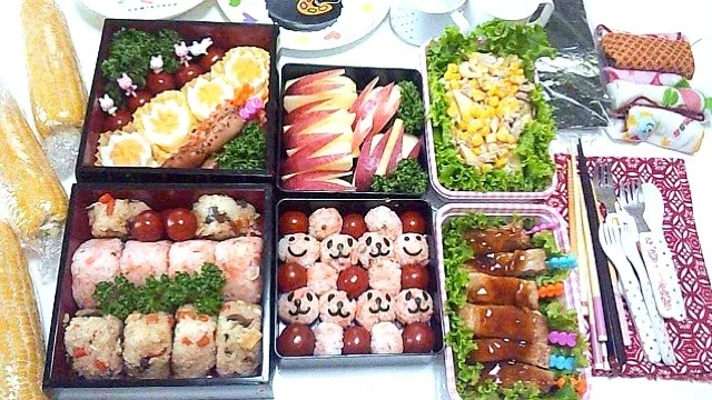 Snapdishの料理写真:中高校生男子がっつり弁当|志野さん