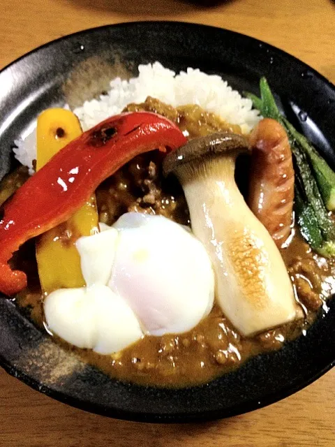 Snapdishの料理写真:具だくさんキーマカレー|ぽんさん