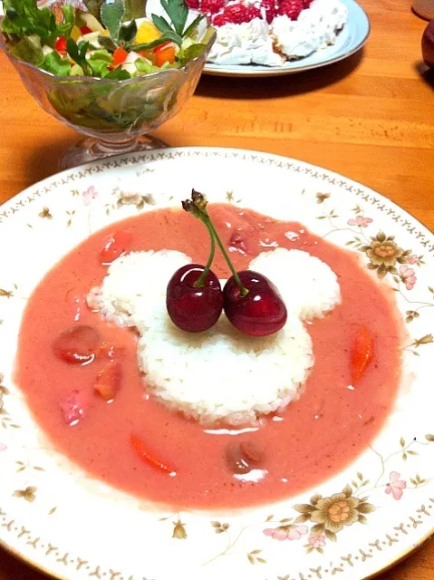 Snapdishの料理写真:ももいろカレーだＺ!‼(o^^o)ｖ|ももさん