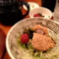 Snapdishの料理写真:とんかつお茶漬け|ゆきさん