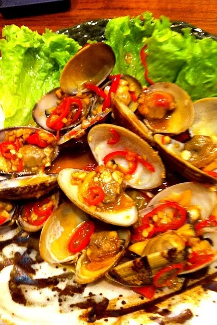 chili garlic clams|willzさん