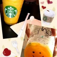 Snapdishの料理写真:マンゴーフラペチーノ♡|Yukiko💜さん