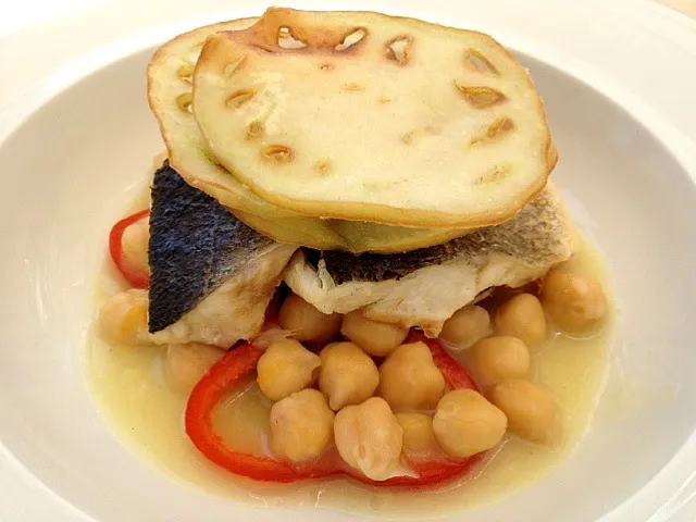 Sea Bass & White Eggplant|David Armondさん