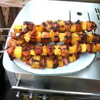 Snapdishの料理写真:Teriyaki Pineapple Chicken Kabobs|Lou Valenciaさん