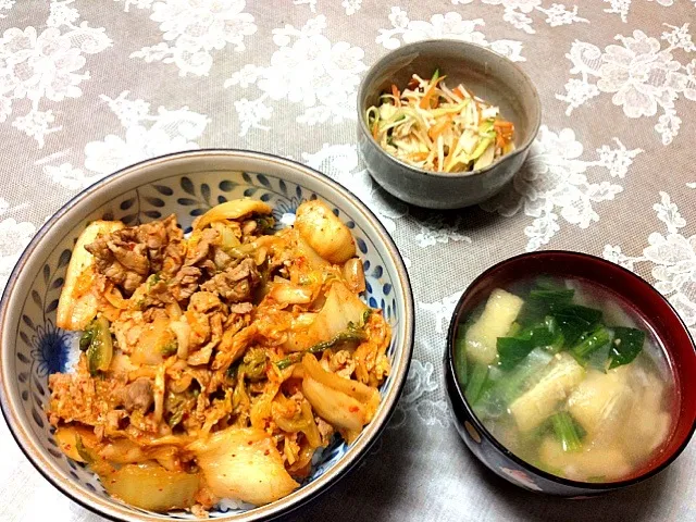 豚キムチ丼|りえさん