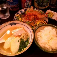 Snapdishの料理写真:たいよう定食（沖縄そば ゴーヤチャンプルー）☆たいよう食堂|pstlyurさん