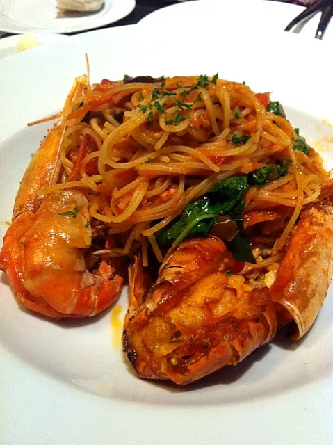 spaghetti concasse river prawn|Nookkkie <3<3さん