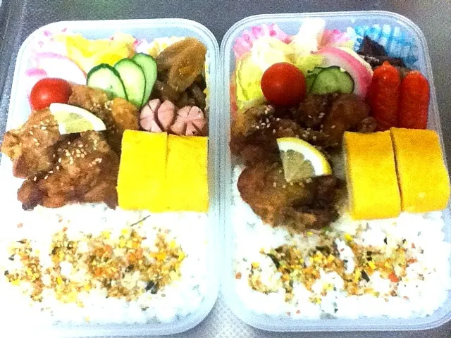 Snapdishの料理写真:昨日のの残りもの弁当|かおりんさん