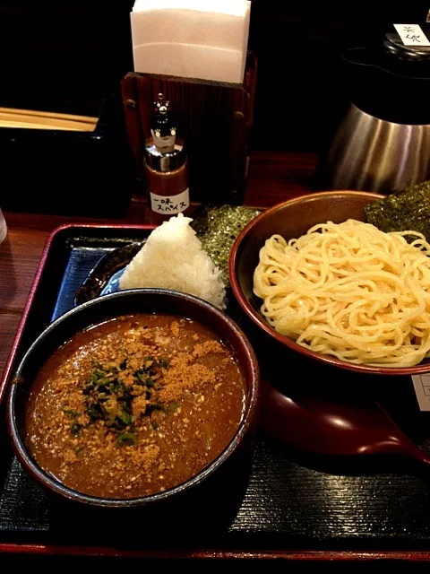 Snapdishの料理写真:カレーつけ麺！行きます！|大阪カレー部長さん