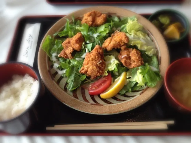 若鳥の唐揚げ定食|小池 杏奈さん