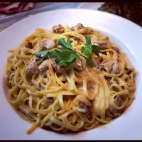 牛肝菌扁意粉・ポルチーニ茸のリングイーネ・Linguine with porcini mushrooms