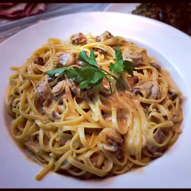 牛肝菌扁意粉・ポルチーニ茸のリングイーネ・Linguine with porcini mushrooms|jeanさん