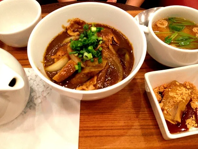 豚カレー丼  ランチセット|みさとさん