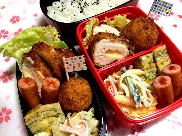 Snapdishの料理写真:ササミチーズカツ弁当|めぐさん