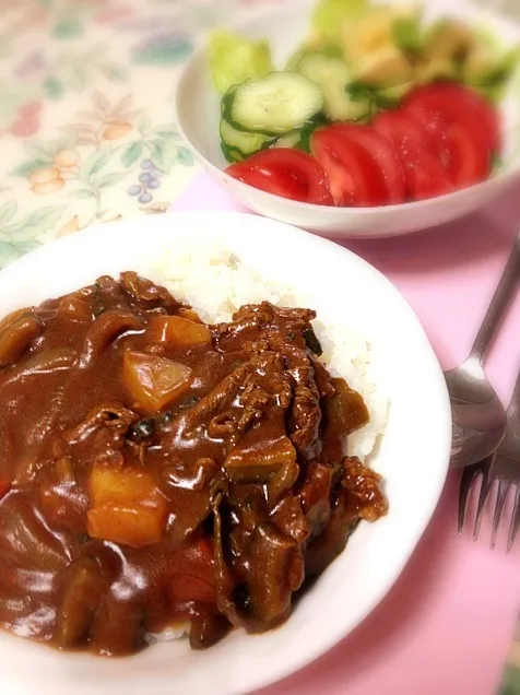 ゴーヤカレー＆アボカドトマトサラダ|Yさん