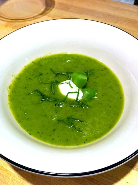 cold zucchini and purslane soup|Maria Reinaさん