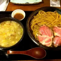 Snapdishの料理写真:魚介白湯つけ麺|ビリケンさん