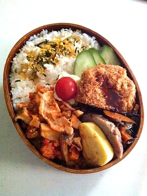 ポークチョップ&ひじき煮付け弁当|吉さん