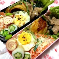 豚肉と小松菜のあんかけ弁当