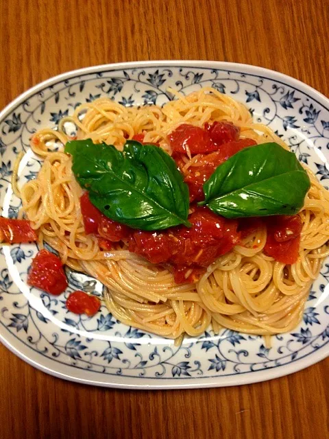 トマトの冷製パスタ🍝|かまさん