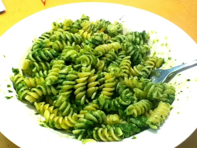 Nasturtium Pesto on Rotini|saaa vyさん