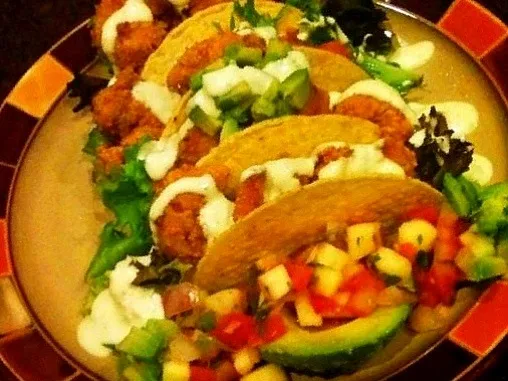 Crunchy Fish Tacos with a Mango Salsa and Avocado|Taste-New Americanさん