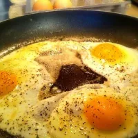 Snapdishの料理写真:Fried Fresh Brown Farm Eggs|Sheryl Kriegerさん