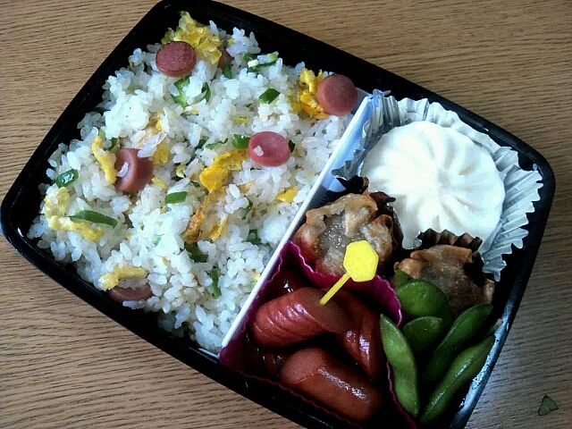 かなり手抜きなチャーハン弁当。|ふかさくさん