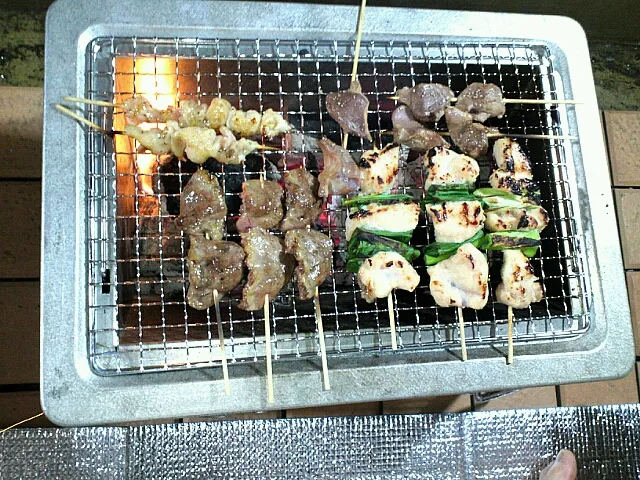 Snapdishの料理写真:我が家は焼き鳥屋さ～ん|ぽんさん