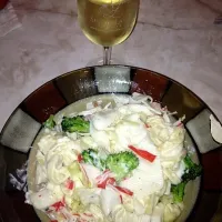 Snapdishの料理写真:lobster and brocoli alfredo|Jacqueline Rufoさん