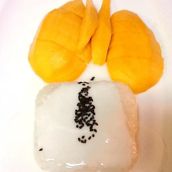 Mango with sweet sticky rice|🙏😄さん