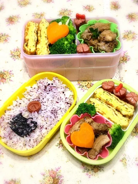 豚のオニオンソース弁当🍀|みこっちゃさん