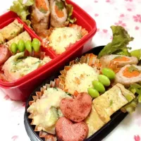 野菜肉巻き弁当