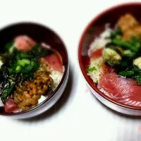 Snapdishの料理写真:パパ作の丼|山北ゆかりさん