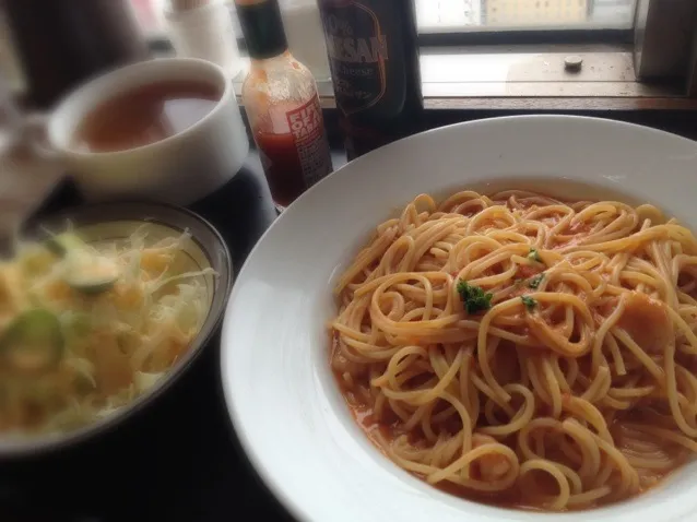 海老のトマトクリームパスタセット|小池 杏奈さん