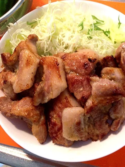 豚肩ロースの塩麹漬け焼き|ちいさん