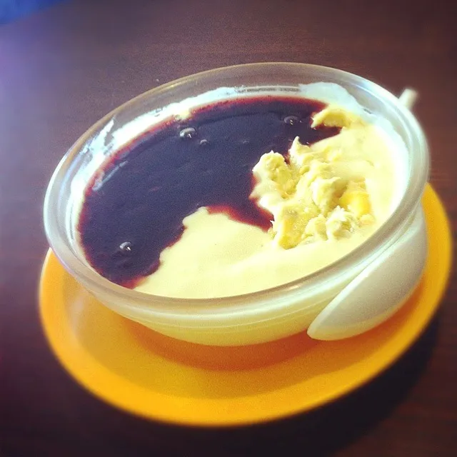 durian mousse with black glutinous|해리さん