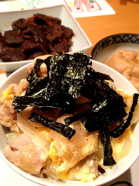 親子丼！がんもどき！牛肉の佃煮！|Shinsuke Nakanishiさん