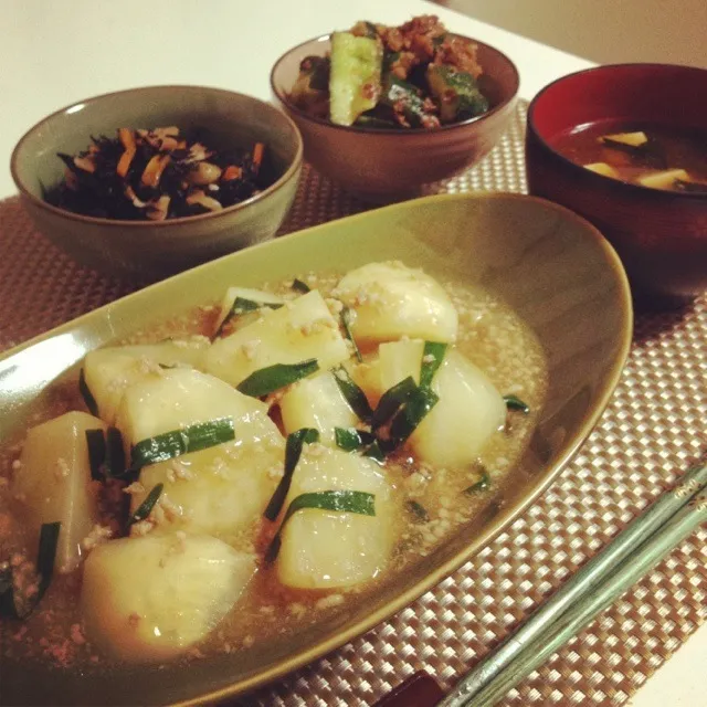 カブのトロトロ煮定食♪|サエさん