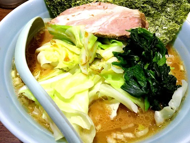 のり増しラーメン キャベツ かため こいめ|tecklさん