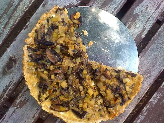 Caramelized Leek + Mushroom Tart|xuedan wangさん