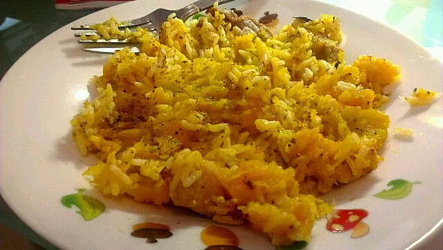 pumpkin fried rice with black pepper|yukiiさん