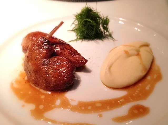 stuffed quail with buttery mash|willzさん