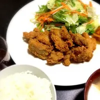 Snapdishの料理写真:夕飯|(•ૢ⚈͒⌄⚈͒•ૢ)さん