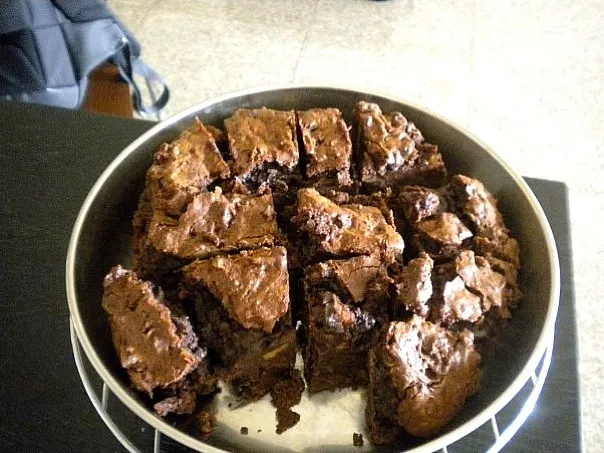 double chocolate brownies with walnuts|noriaさん