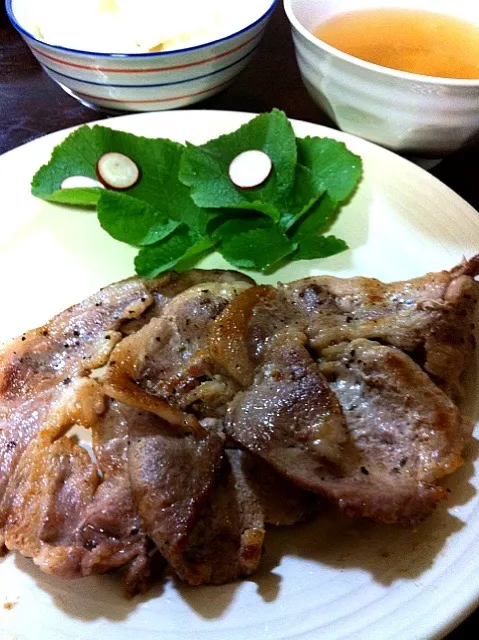 Snapdishの料理写真:塩焼肉|Yuさん