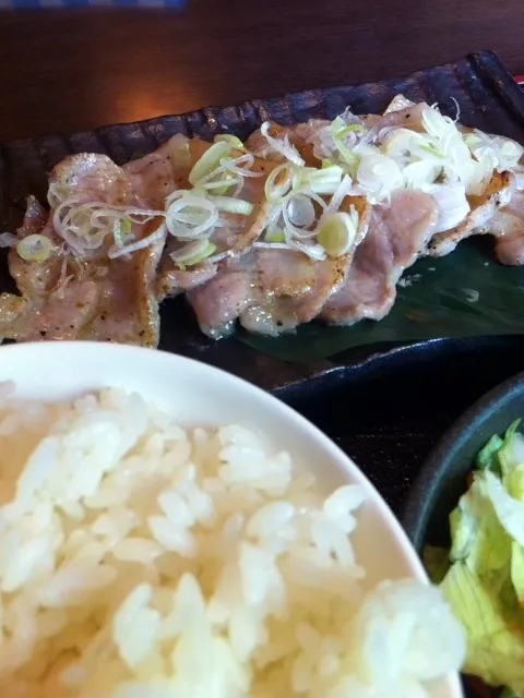 葱塩豚カルビ定食|masamiyさん