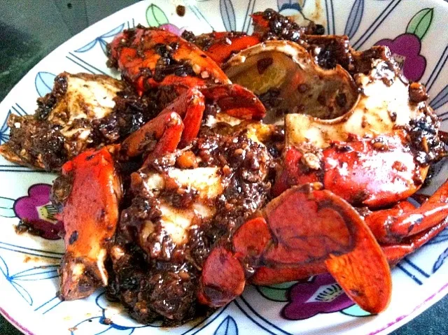 Fried Black bean & garlic crab|PeonyYanさん