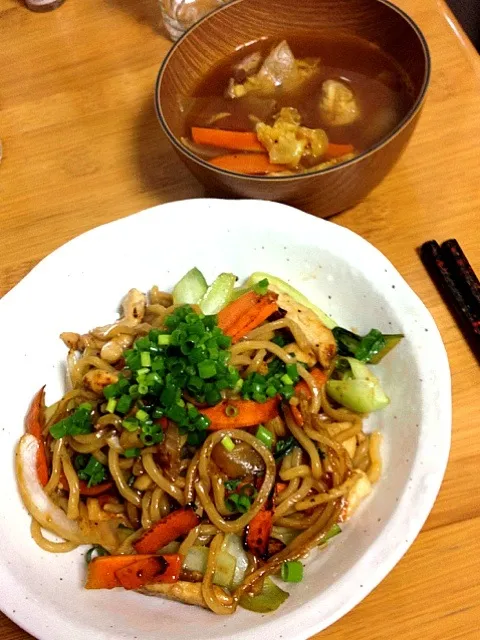 焼きそば、カレースープ|ぬまさん